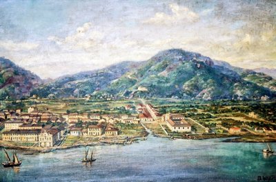 Santos in 1822 by Benedito Calixto